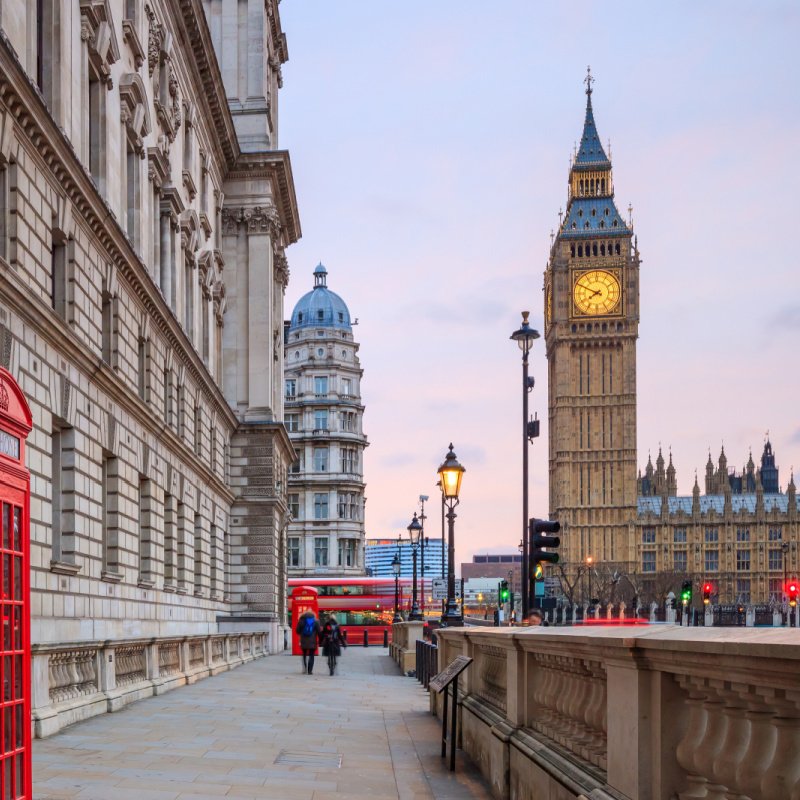 London with Pink Skies, travel app