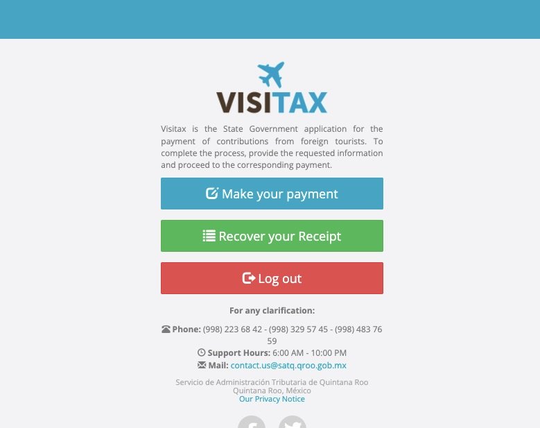 Visitax website screenshot