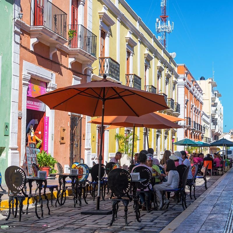 colorful mexico street