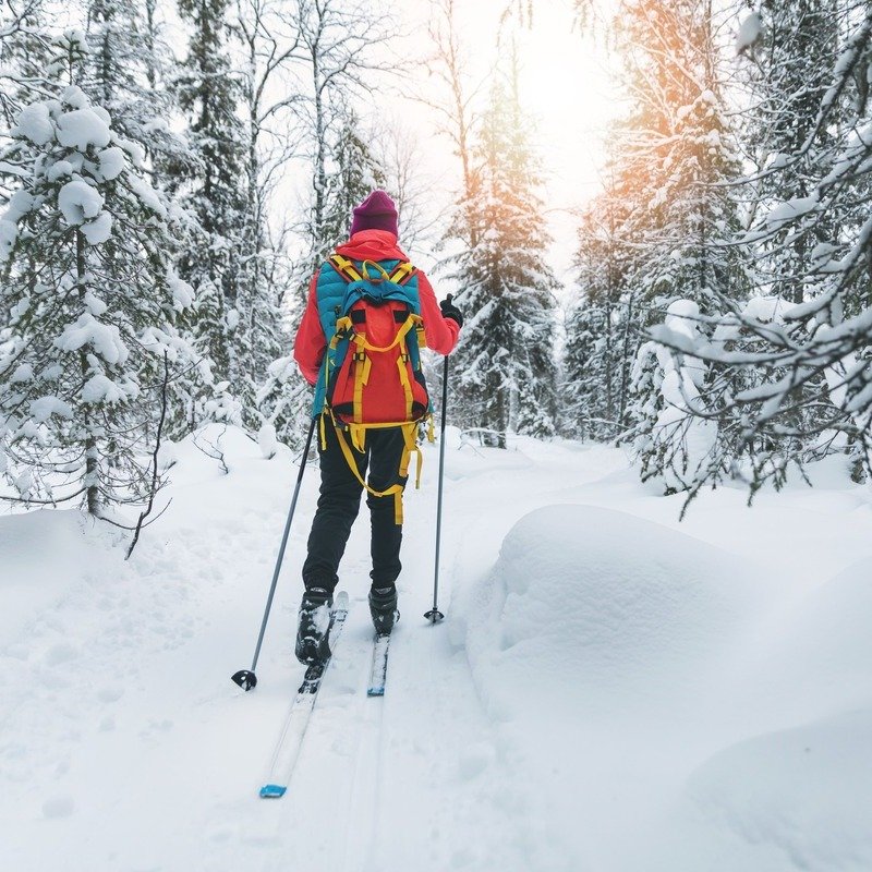 Young Male Skier In An Unspecified Skiing Destination, Winter Travel