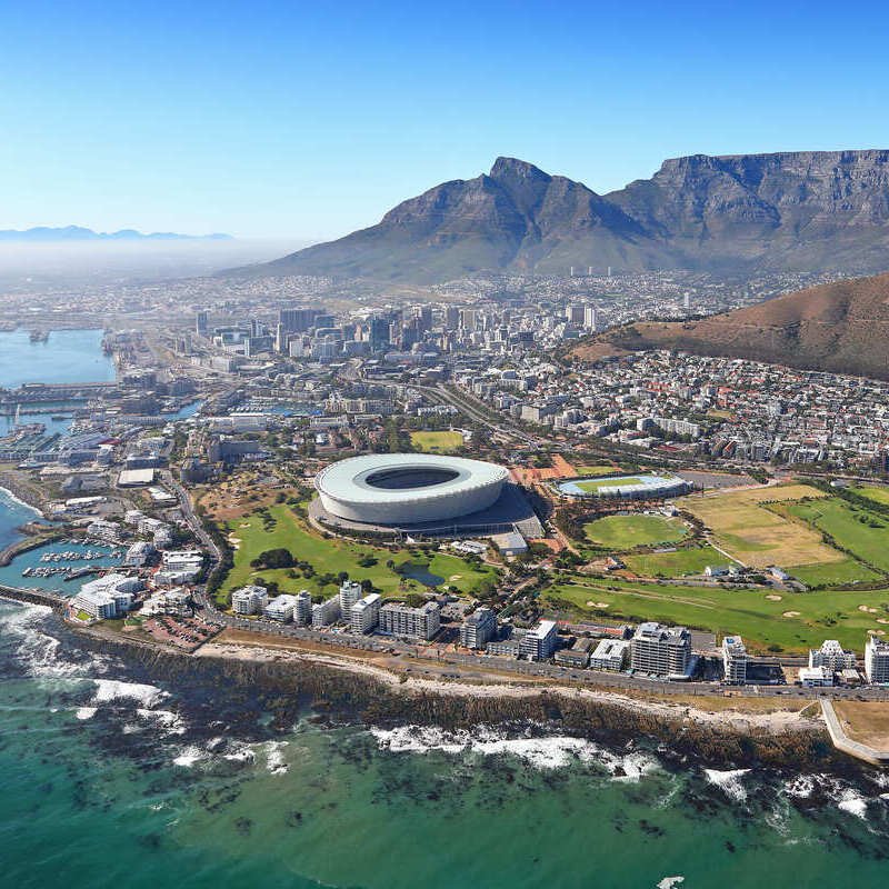 Aerial View Of Cape Town, South Africa