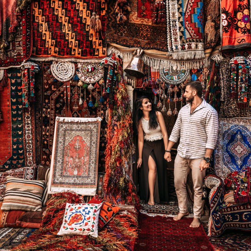 Oriental carpet. Istanbul.