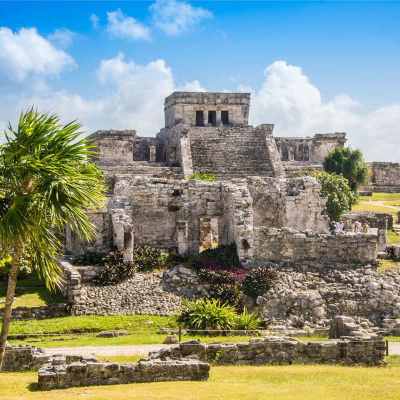 Tulum Ruins Archaeological Complex, Tulum, Riviera Maya, Quintana Roo, Mexico