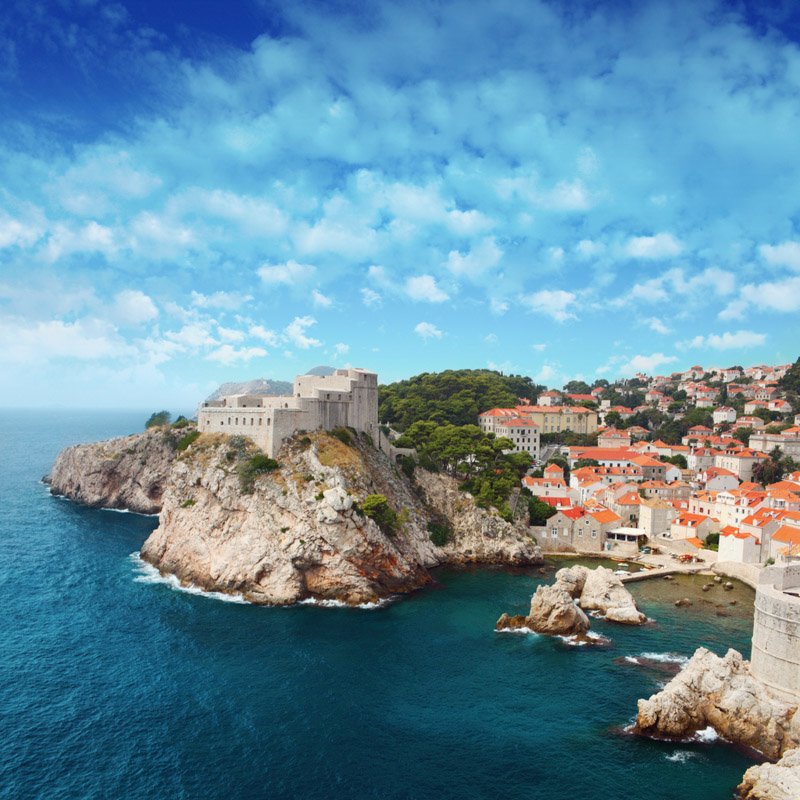 Adriatic sea town, Dubrovnic, Croatia, Europe.