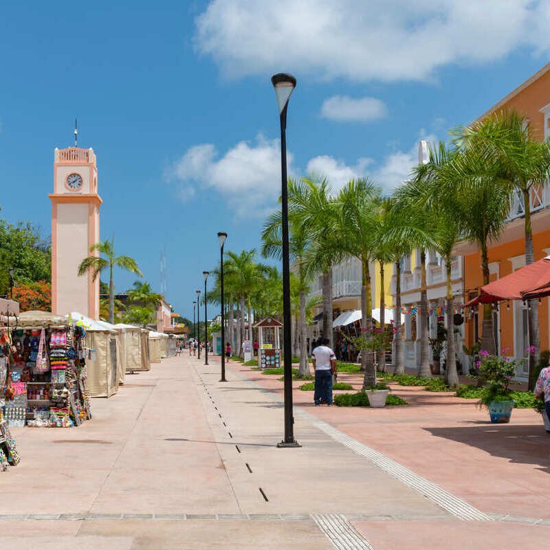 Main Square, Cozumel Town, Cozumel, Quintana Roo, Mexico