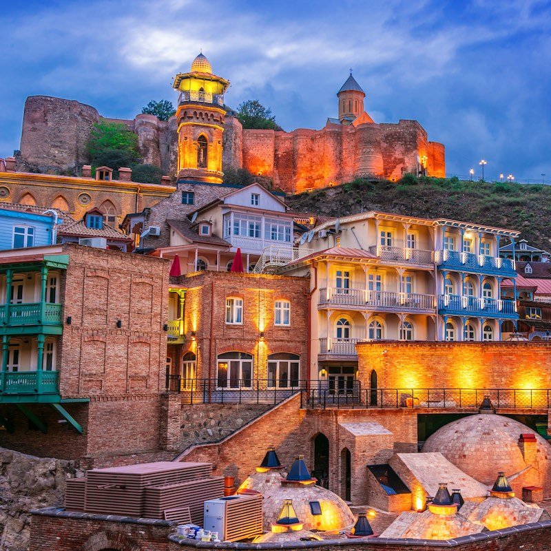 View of the Old Town of Tbilisi, Georgia