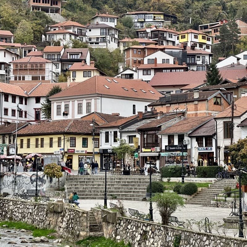 Ottoman Houses In Old Town Prizren, Kosovo, Eastern Europe