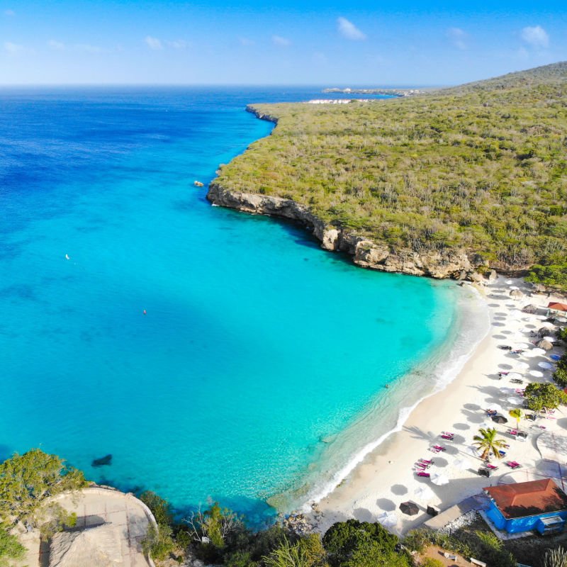 Kenepa Beach Curaçao Willemstad Top View Drone