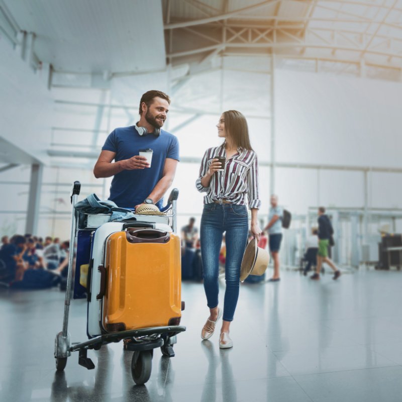 Couple at Airport