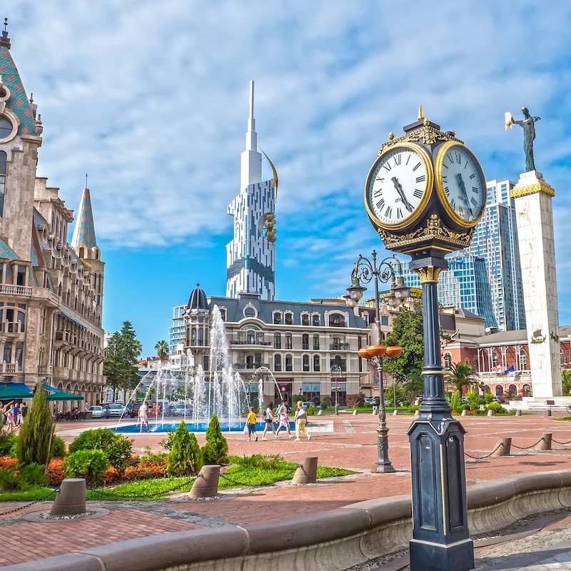 Batumi's Europe Square, Georgia