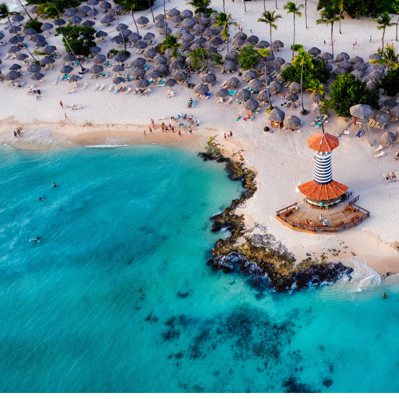 Bayahibe beach Lighthouse Dominican Republic