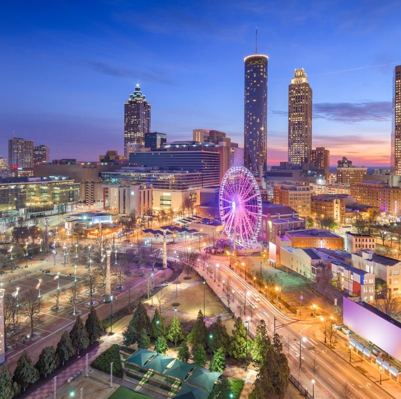 Aerial view of atlanta, georgia