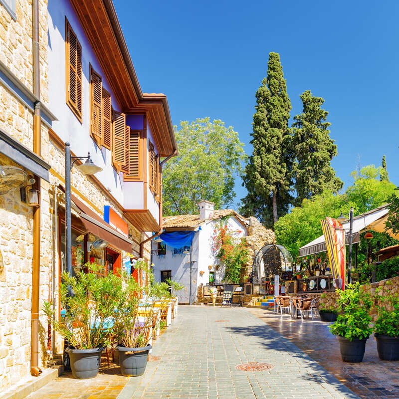 street in antalya, turkey