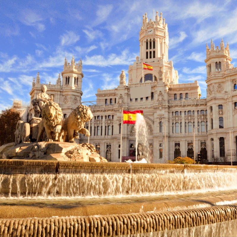 Cibeles Fountain in Madrid Spain