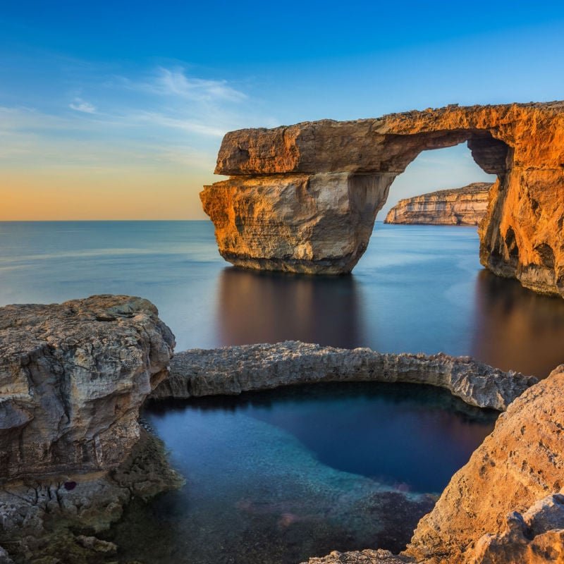 Ocean view from Gozo Island, Malta 