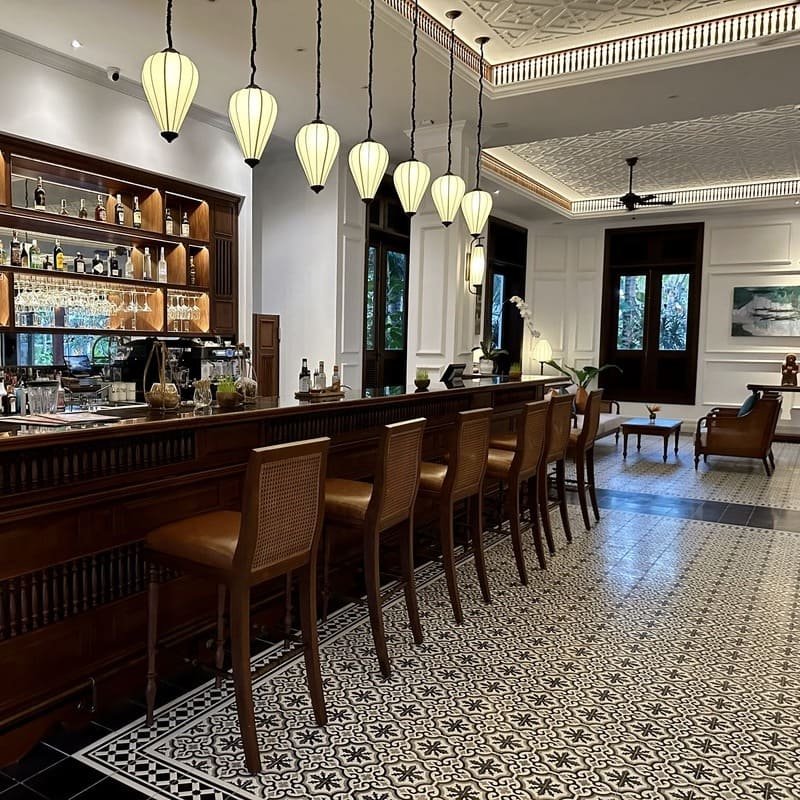 French Indochine Style Bar In The Anam Mui Ne Boutique Hotel, Vietnam, Southeast Asia