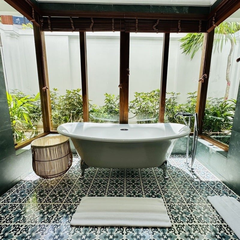 Bathtub In The Private Pool Suite, The Anam Mui Ne Resort, Southern Vietnam, Southeast Asia