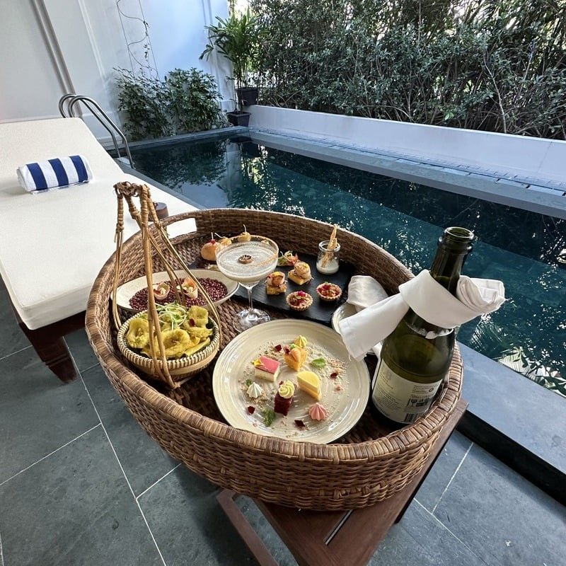 Basket Of Amuse Bouches By A Private Pool In The Anam Mui Ne, A Boutique Hotel In Southern Vietnam, Southeast Asia