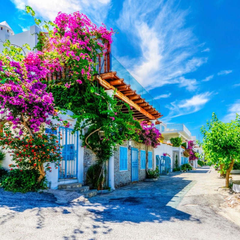 Bodrum street view in Turkey