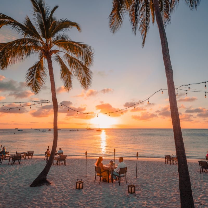 Sunset dinner at Atardi with Aruba Marriott