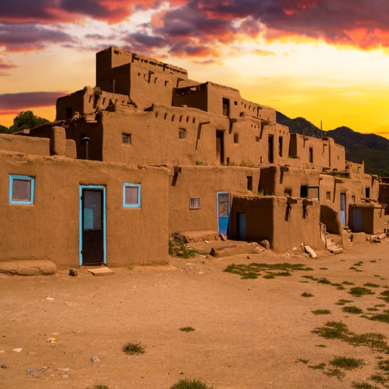 Ancient City of Taos, New Mexico USA.