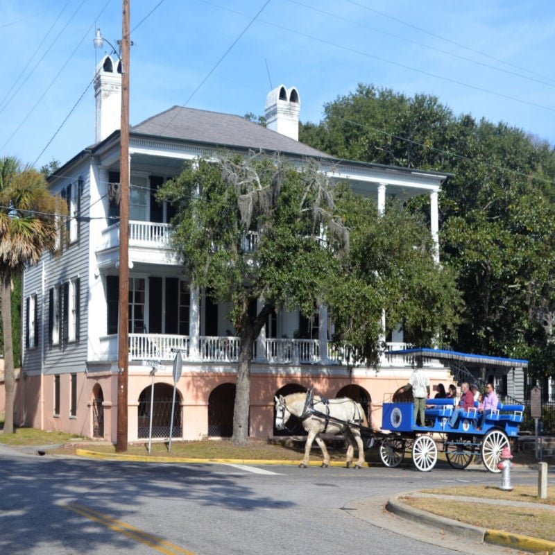 Beautiful antebellum house in Beaufort South Carolina