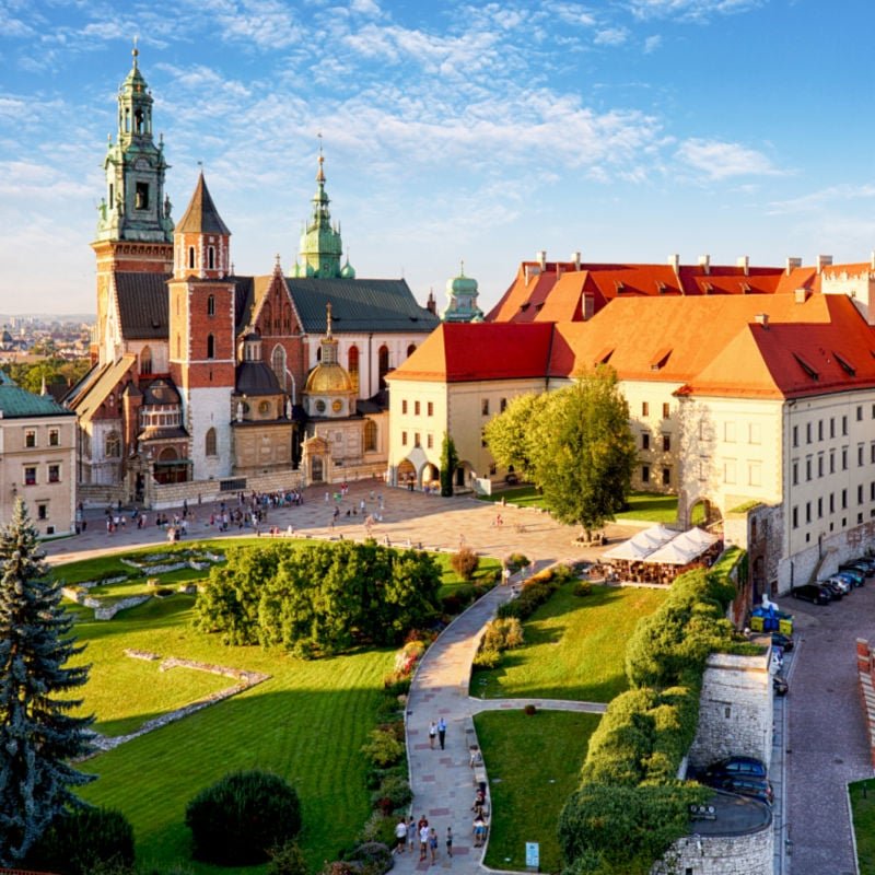 Krakow - Wawel castle at day