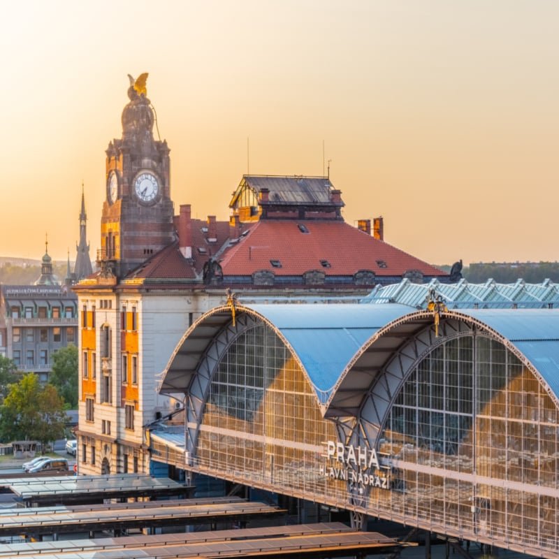 Prague Main Train Station, Hlavni nadrazi, Prague, Czech Republic