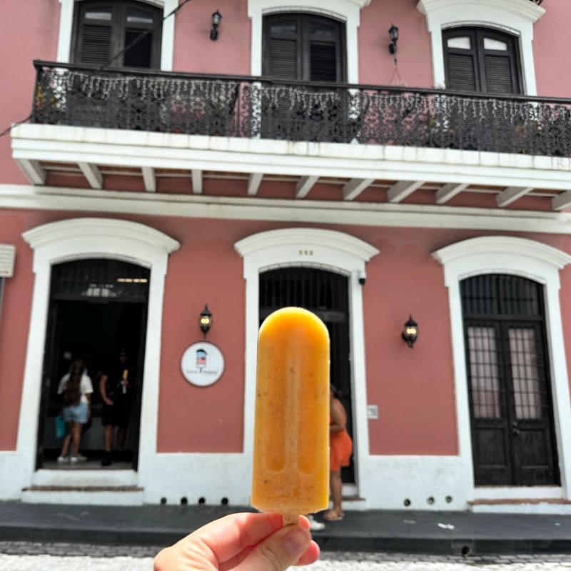 Frozen treat in old san juan