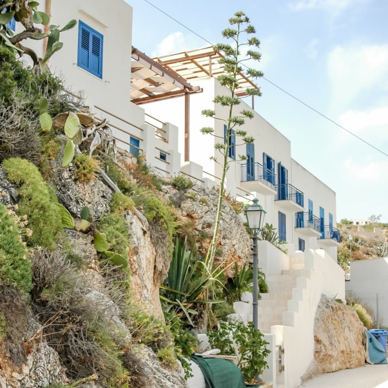 Buildings on Egadi Islands, Sicily, Italy, Europe