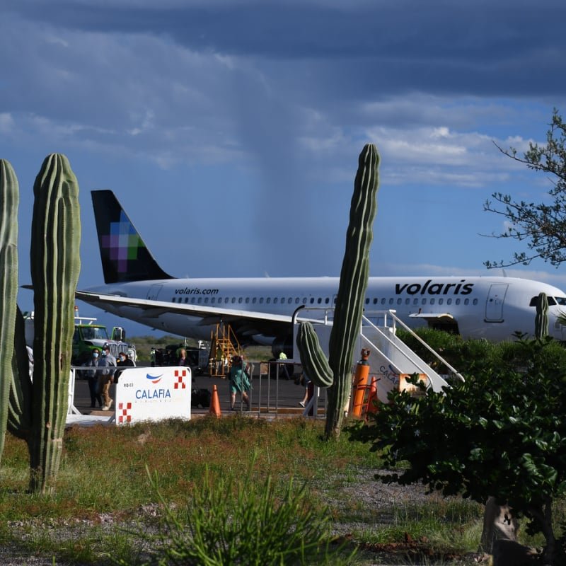 volaris plane in the desert