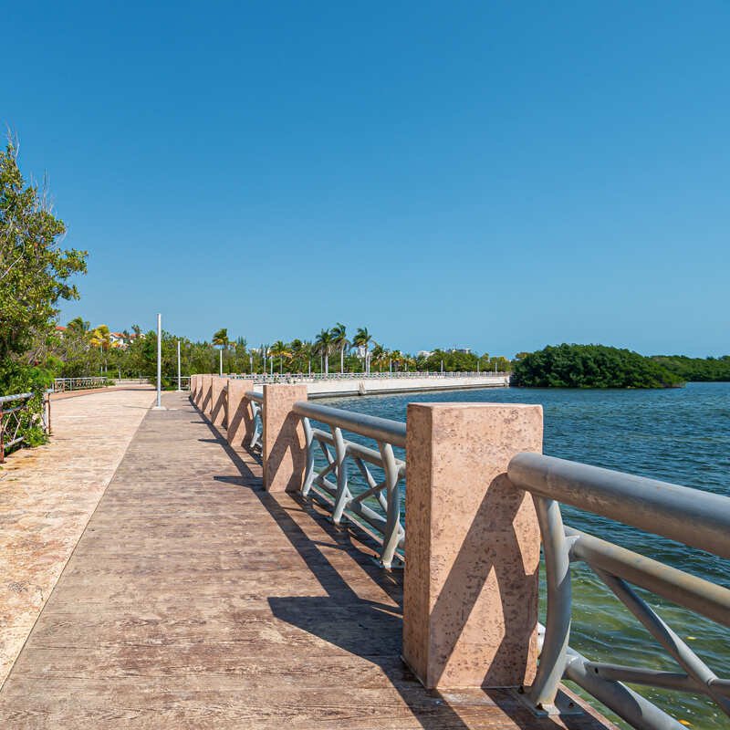 Tajamar Boardwalk In Cancun, Quintana Roo, Mexico