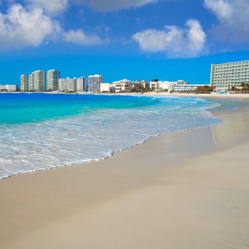 Beach In Cancun, Quintana Roo, Mexico