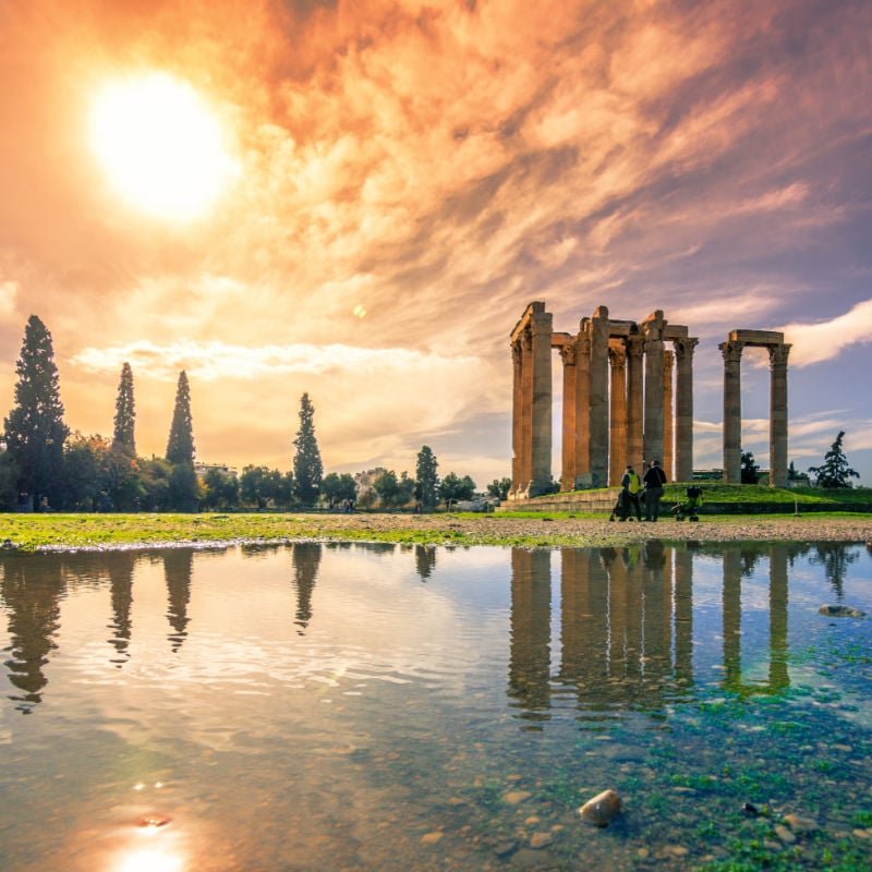 The Temple Of Olympian Zeus, Athens, Greece