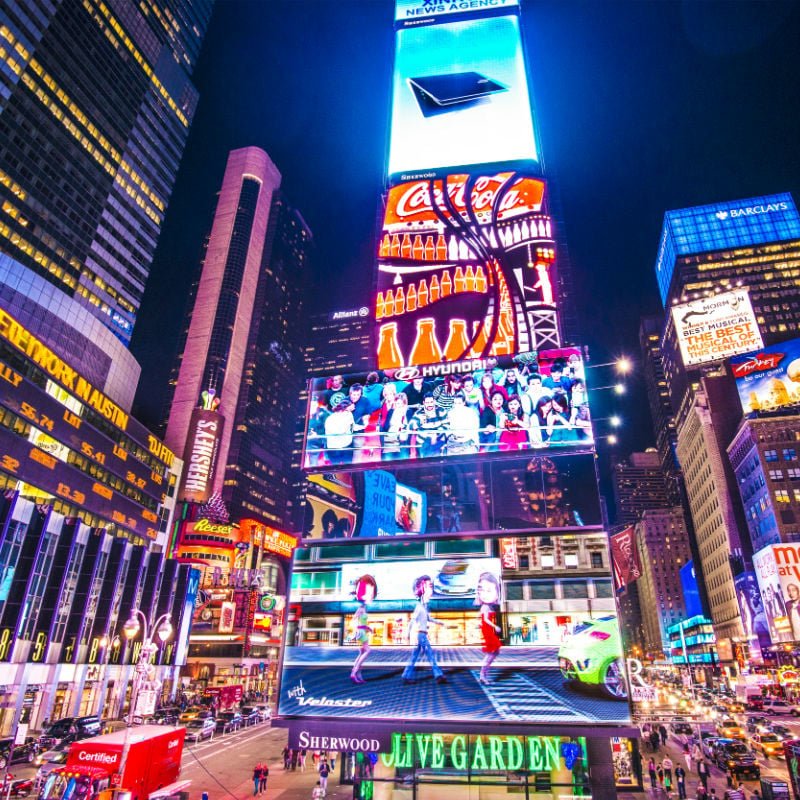 times square at night