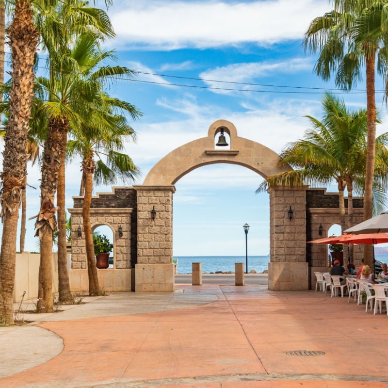 beach promenade in loreto