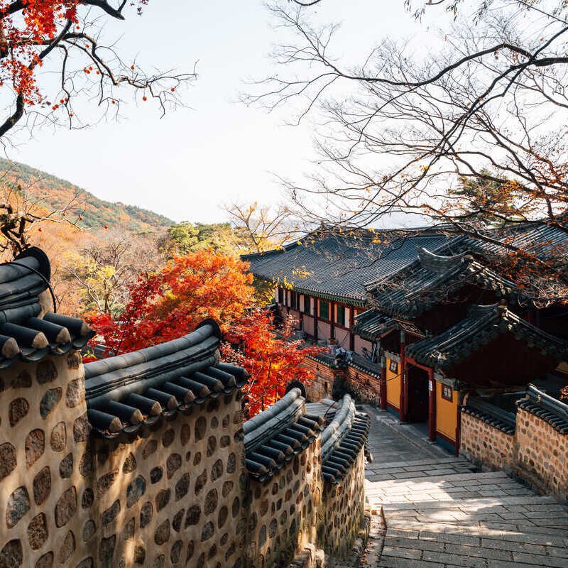 The Beomeosa Temple In Busan, South Korea, East Asia