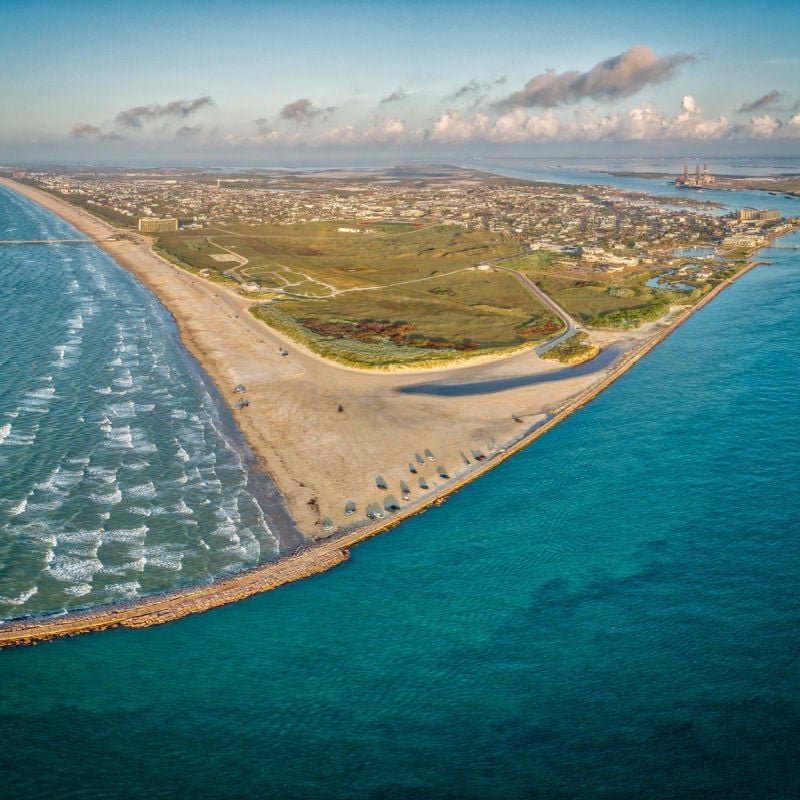 blue waters of port aransas