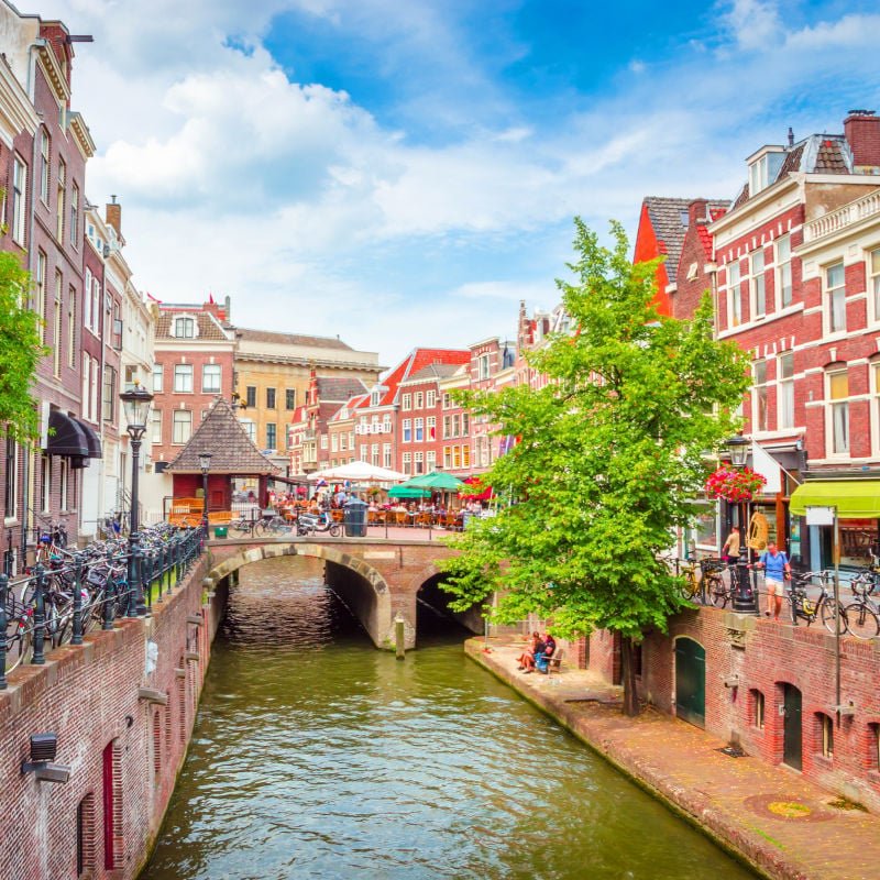 Oudegracht canal in utrecht