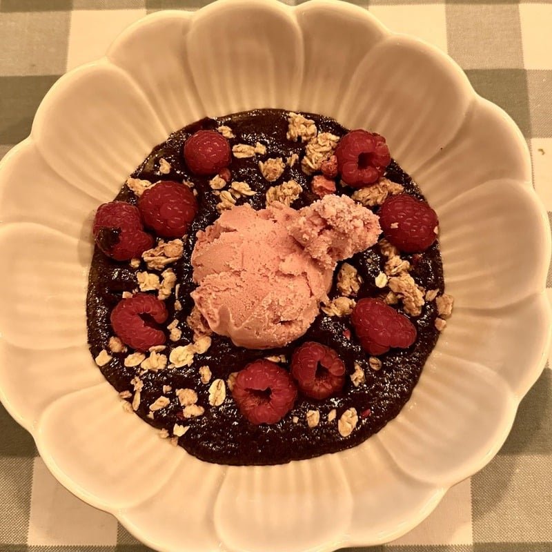 Carob Cream Served At The Almoada Boutique Home, Algarve, Southern Portugal, Southern Europe